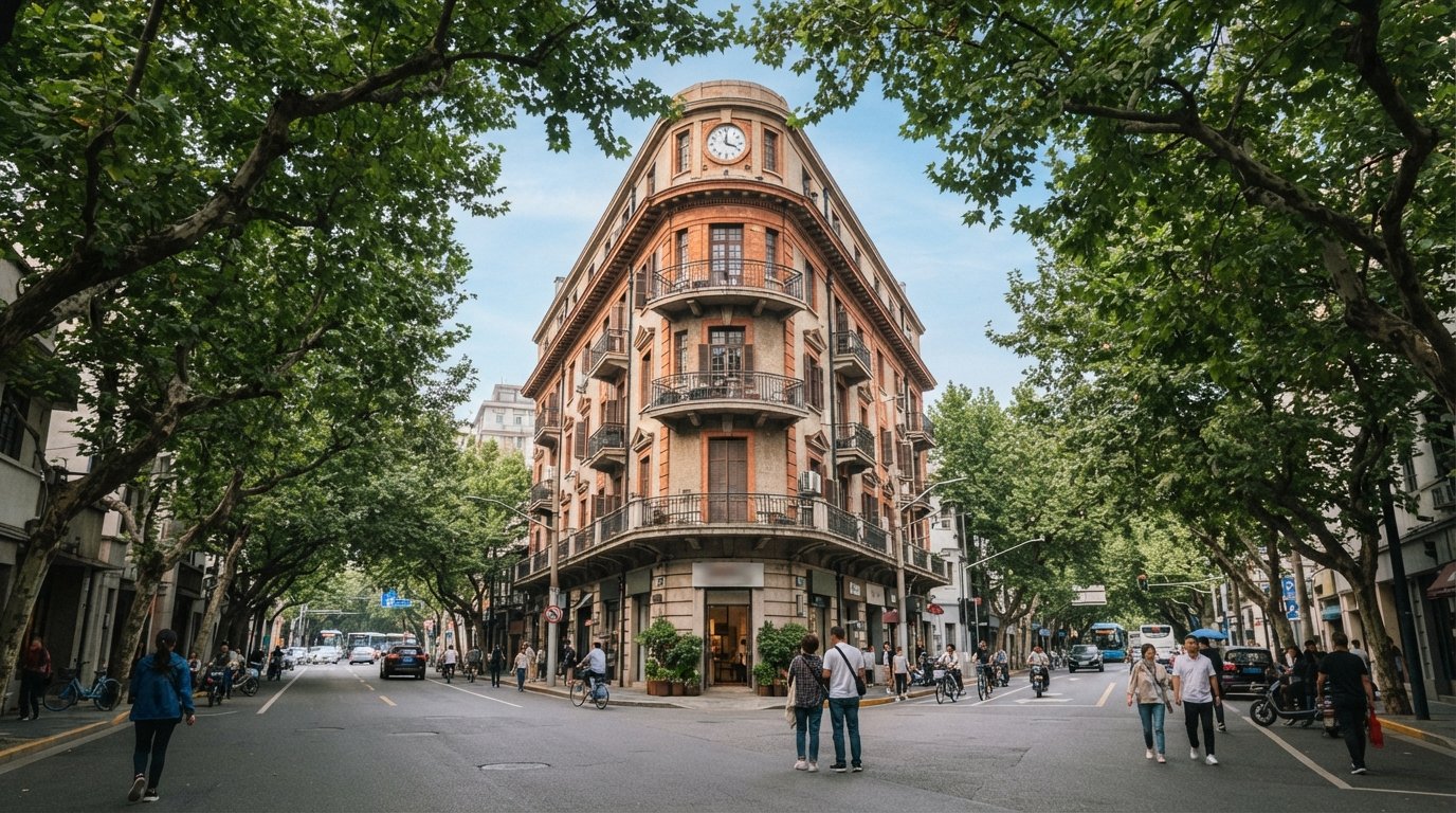 Former French Concession, Shanghai: plane trees, villas and bars
